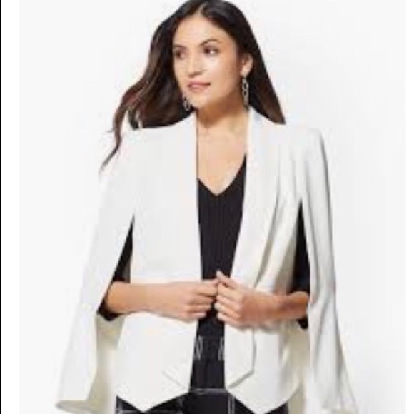 winter white cape coat